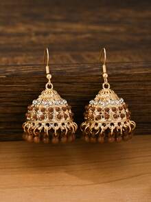 优雅复古风流苏耳环，彩色串珠镶嵌吊坠耳环，适合女性在节日、斋月、派对、婚礼和日常佩戴。 - 吊墜 - 查看 9