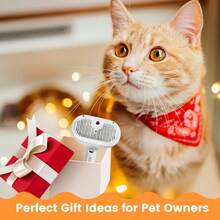 1pcs Pet Grooming Brush With Spray For Cats ; Water/Mist/Steam Brush For Cat ; 4in1: Self Cleaning, Anti Static Shedding Spray Comb, Hair Removal, Misting Indoor Steamy Grooming Brush - 白色 - 查看 4