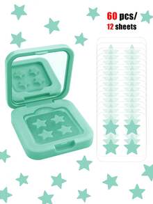 60pcs Star Face Stickers, Suitable For Daily Decoration, Events & Parties, Assorted Color Party Stickers, Face Decorative Stickers, With Mirror Storage Box, Daily Makeup Decoration Stickers, Women's Makeup, Portable, Cute Star Design, Loved By Young Women, Suitable For Travel, Gatherings, Parties, Makeup Tips, Perfect Photo Props, Party Decorations, Valentine's Day Gift, Y2K, Available In 1200/960/480/240/120/40pcs - Multicolor - View 13