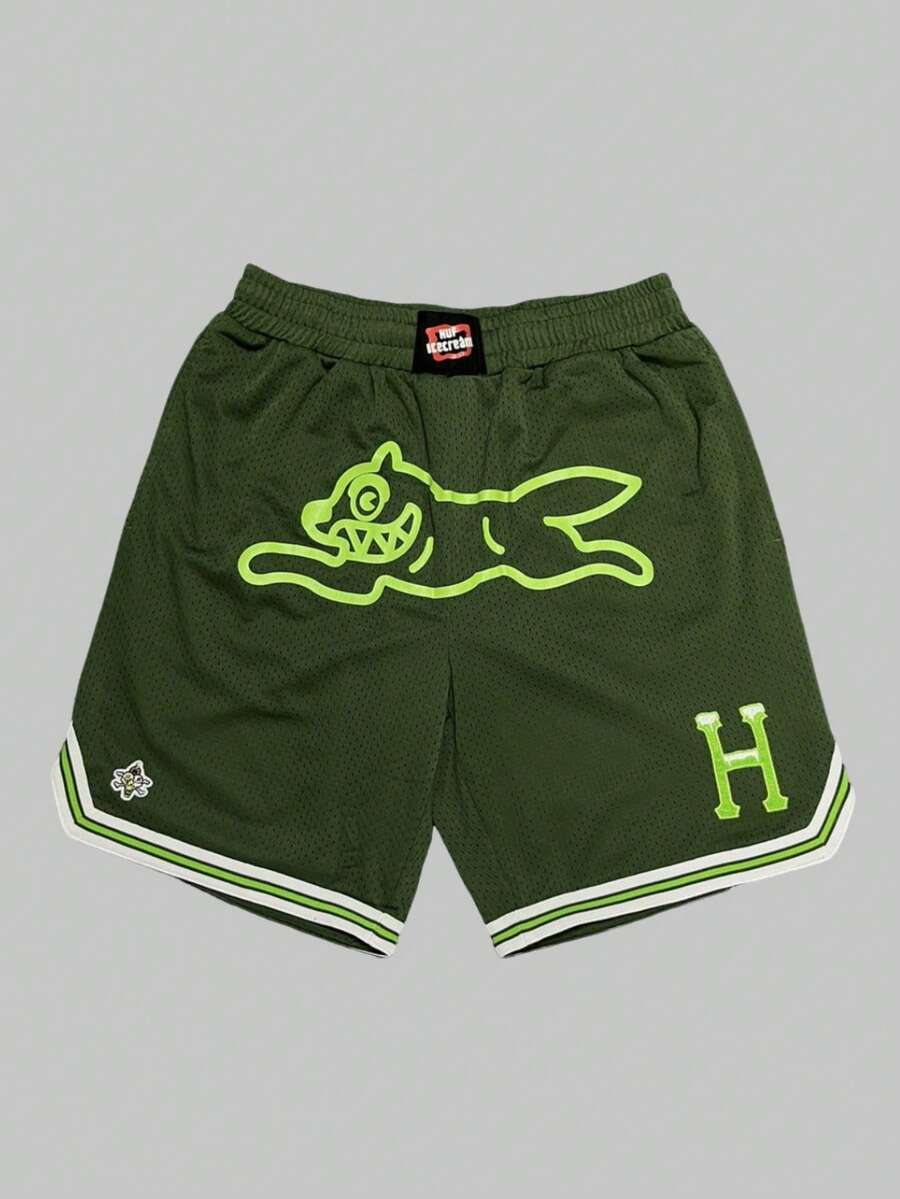 Men's Statement Print Shorts Fashion Designer Patterned Casual Daily Wear Shorts - Multicolor - View 1