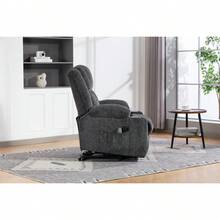 Recliner Parts - Dark Gray + Velvet + Bedroom - View 9
