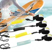 Outdoor Surfing Safety Wrist Strap, TPU Surfboard Retractable Tether, Water Sports Paddle Leash, Inflatable Water Slide Board Easy-To-Attach Towing Rope, Surfboard Wrist Strap - A - View 5