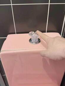 1 件装透明白/红心形马桶冲水按钮按压器 - 加长型马桶水箱冲水器，长指甲女性必备工具 - 愛心款 - 查看 4