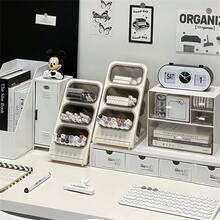 Hộp đựng bút để bàn dung lượng lớn - Giá treo bút gắn tường dành cho bút dạ và bút bi | Chất liệu nhựa bóng, lý tưởng cho học sinh và văn phòng. - Trắng - Xem 3