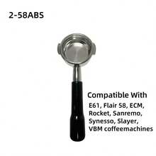 58mm Bottomless Portafilter Handle, Stainless Steel With Wooden Handle, Suitable For E61 Espresso Machines, Essential Italian Coffee Accessory - Multicolor - View 12