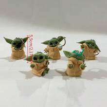 StarWars Star Wars Baby Yoda Keychain Gift Pendant, Mandalorian Character Charm, Keychain Set, Friendship Couple Keychain Jewelry Gift, Car Accessories Bag Charm Backpack Ornament, Suitable For Students, Star Cute Gothic Y2k Style, Star Wars Cartoon Keychain, Fashionable And Exquisite Cute Bag Charm - Multicolor - View 11