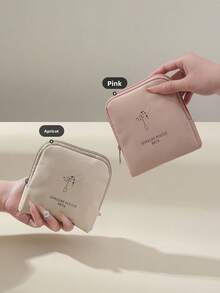 1pc Jewelry Storage Bag PU Portable Multi Layer Necklace Ring Bag Compact Large Capacity Multi Functional Jewelry Lipstick Sorting Bag - Multicolor - View 10