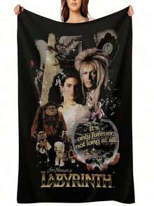 Northwest Nightmare Before Christmas Silk Touch Throw Blanket, 50 X 60, Terror Trio - 黑色 - 查看 1