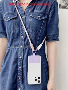 2026 New Year, Valentine's Day, High-Quality Woven Phone Lanyard, Universal Phone Case Strap Holder, Can Be Worn Diagonally, Comes With Cord, Suitable For Women, Can Be Used As Smartphone Keychain, Smartphone Wristband, Keychain, Bag Strap. - Multicolor - View 11