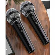 1个仿真麦克风 - 逼真的舞台道具，带可移动风箱，便携式设计，适用于派对、活动、卡拉OK、舞蹈、角色扮演游戏 - 无需电源 - 是歌手、演员、派对主持人的理想之选 - 便于携带和存放 - 彩色 - 查看 9