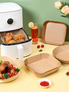 100PCS Disposable Air Fryer Liner, Non-Stick Air Fryer Paper, A Must-Have Kitchen Essential For Easy Cooking, Baking Paper, Airfryer Liners For Oven & Microwave, A Perfect Kitchen Accessory For Halloween, Thanksgiving & Christmas Feasts, Oil-Proof Parchment Paper, Simplifies Holiday Food Prep,Air Fryer Liners Reusable,Air Fryer Sheets,Air Fryer Liner,Air Fryer Paper Liners,Air Fryer Parchment Paper Liners,Air Fryer Liners 9 Inch Square,Air Fryer Liners Disposable,Air Fryer Liners Disposable 9 Inch Square,Air Fryer Liners 3 Qt,Airfryer Liners 9 Inch Square,Airfryer Pan,9 Air Fryer Liners Square,Air Fryer Liners 10 Inch Square,Chefman Air Fryer Liners 12-Quart,Square Shape Air Fryer Disposable Liners,Air Fryer Paper,Liner For Air Fryer,Air Fryers Liners - gừng - Xem 4