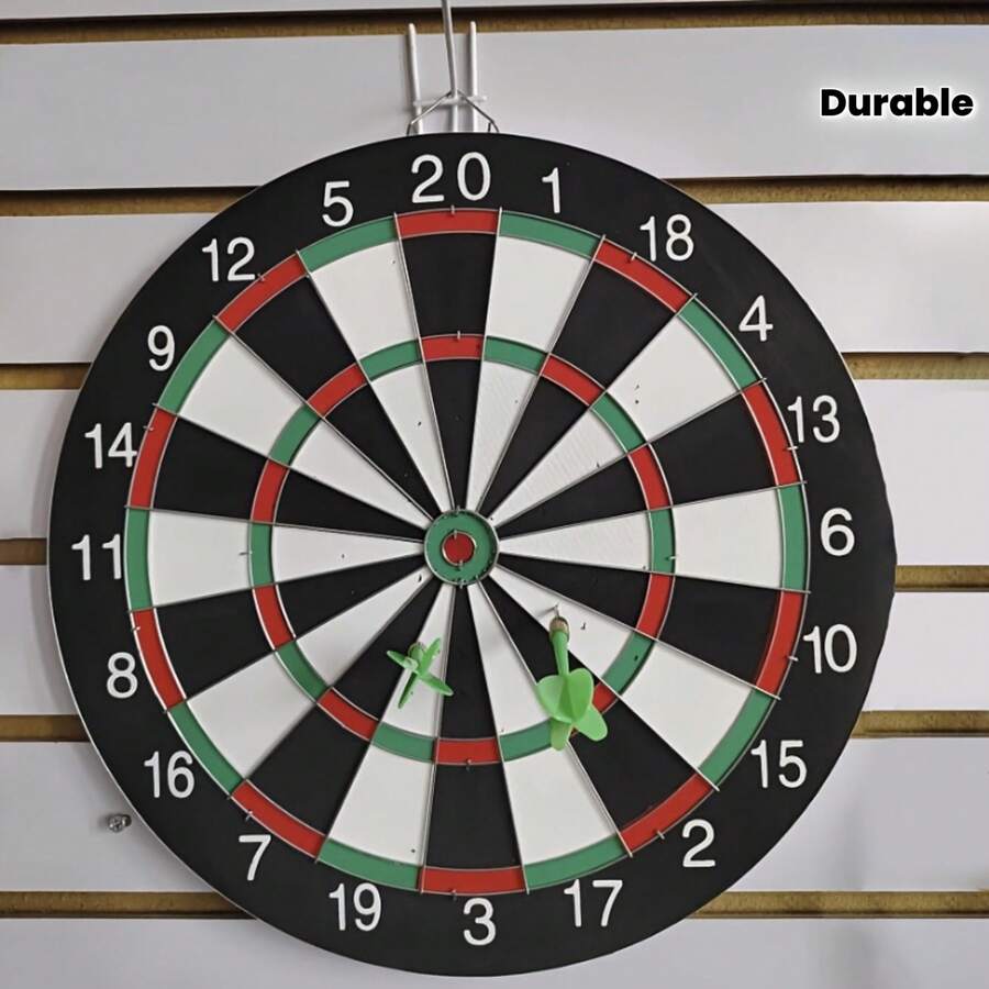 17-Inch Dart Board Set With 6 Darts, Durable EVA Material, Suitable Indoor/Outdoor Use, Family Gatherings & Casual Games