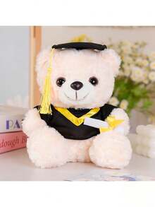 9.84 Inch Mini Graduation Bear Plush Doll With Doctoral Cap, Teddy Bear Doll Suitable For Graduation Season, Halloween, Thanksgiving, New Year, Valentine's Day, Mother's Day, Carnival Gifts, Outdoor Holiday Decor For Living Room, Sofa, Bedroom, Car, Children's Party Favors - Multicolor - View 13