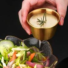 12个装不锈钢蘸酱碗，45毫升迷你可重复使用调味杯，适合家庭和餐厅使用，圣诞礼物 - 彩色 - 查看 7