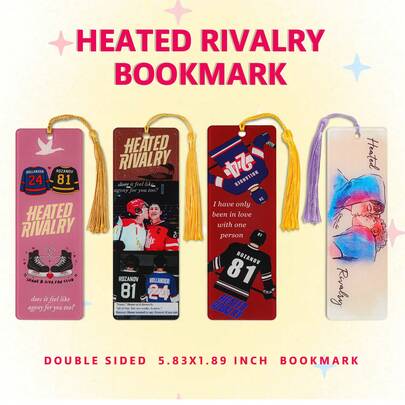 Ice Hockey BL Male Homosexual Heartwarming Love And Passionate Work Peak Showdown Novel/Film And Television Peripheral Anime Illustration Acrylic Bookmark, Brave Pursuit Of Love And Dreams, Inspiring Reading Items, The Best Gift For Fujos, Book Fans, And Movie Fans.