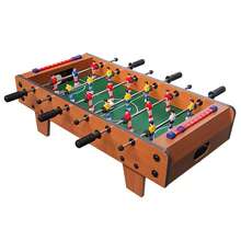 Mesa de fútbol de madera, 6 filas para 18 jugadores por equipo, juego deportivo compacto para interiores, fácil de montar, no requiere electricidad, adecuado para cumpleaños, fiestas de despedida y regalos generales, mesa de fútbol de escritorio - Verde - Ver 1