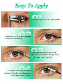 Lashsun 5pcs Eyelash Bond And Seal Waterproof Eyelash Extension Eyelash Cluster Glue, 2-In-1 Eyelash Cluster Eyelash Glue DIY Eyelash Extension At Home (Bonding And Sealing, 10ML) - Black - View 8