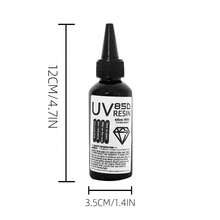 60毫升/80毫升升级版透明树脂，晶莹剔透，气味淡雅，适用于珠宝制作、铸造、DIY工艺品、花卉美甲水钻胶水 - 彩色 - 查看 6