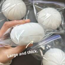 1个可捏捏的食物减压玩具，慢回弹抗压小工具，逼真仿真食物包子/饺子，软萌玩具，解压玩具，适合作为生日、复活节、圣诞节等节日的礼物 - 彩色 - 查看 8