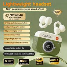 新款夾耳式藍牙 6.0 音樂耳機，運動耳機，TWS HIFI Dolby 低音，ACC 立體聲高清通話耳機，兼容手機遊戲，智能馬卡龍情侶耳機，情人節禮物 - Q87 - 查看 11