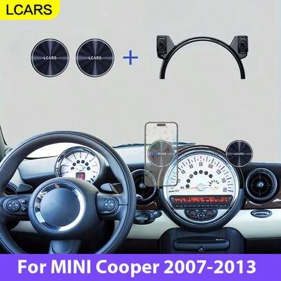 LCARS حامل هاتف مركزي لسيارة ميني كوبر 2007-2013، حامل هاتفين مزدوج، قاعدة تثبيت شاشة مخصصة، اكسسوارات سيارة