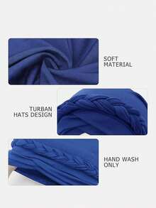 2pcs Women Twist Head Wrap Scarf Turban Hat, Suitable For Spring, Autumn And Winter