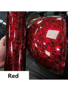 1pc 50cm*200cm Car PET Flower Carbon Black Forged Carbon Fiber Sticker, Car Color Changing Film, Car Wrap, Forged PET Interior Center Control Car Motorcycle Customized Forged Carbon Fiber Car Film Color Changing Film - One Size - View 17