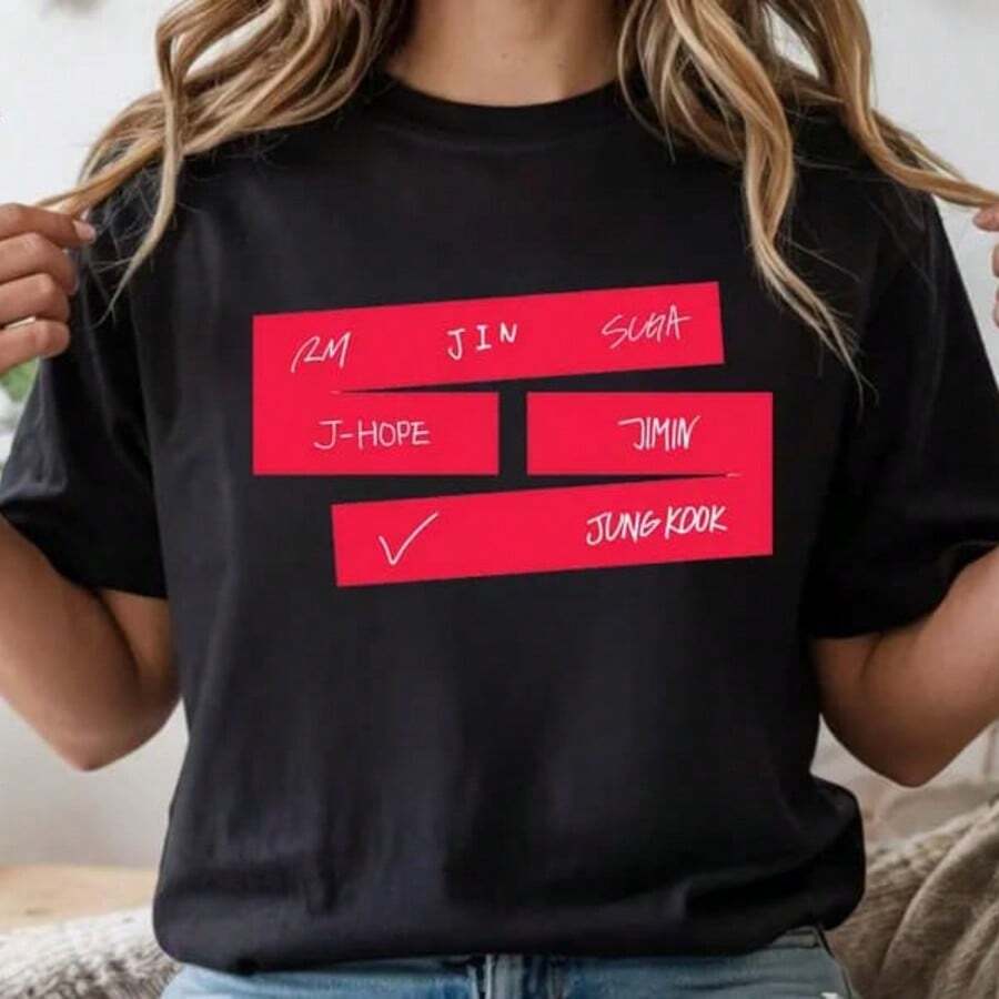 Bangtan Come Back Shirt World Tour Concert Outfit For Army, Kpop Album Shirt, Kpop Fan Gift, Army Kpop Tshirt, Bangtan  Shirt - 黑色 - 查看 1