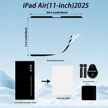 2pcs Magnetic Detachable Screen Protector Film Compatible With IPad Air 13-In.(M3)-2025/ Air 11-In.(M3)-2025/ Air 13-In.(M3)-2024/ Air 11-In.(M3)-2024 Tablet, Paper-Like Film, High Definition, Writable, Detachable, Reusable, Matte PET Anti-Glare Screen Protector, Matte Surface, Minimalist Design, Scratch-Resistant Film, Accessories - 2pcs - View 6