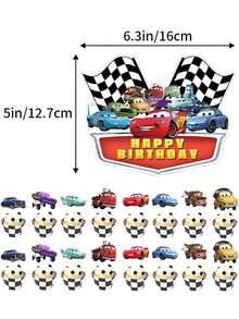 Hình ảnh nhân vật hoạt hình Anime dễ thương, trang trí tiệc sinh nhật chủ đề ô tô: LightningMcQueen, Sally, Mater, Ramone, Luigi, The King, Sarge Fillmore, Mack. Bộ đồ dùng tự làm cosplay, trang trí tiệc theo chủ đề lễ hội, banner, phụ kiện trang trí bánh, quà tặng nhỏ, đồ thủ công mỹ nghệ. - Nhiều màu - Xem 8