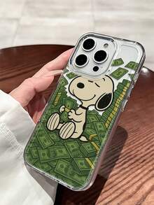 SNOOPY A Cartoon Anime  Transparent Space Phone Case, Made Of Tpu Material, Can Be Given As A Holiday Gift. It Is Suitable For Apple Phones, And The New Model Is Suitable For Protecting IPhone13/14/15/16/17Pro Max/Galaxy Models - 無色 - 查看 4