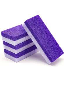 3/1 Pc Reusable Foot Pumice Stone - Soft Exfoliating Makeup Remover - Professional SPA Foot Care Scrub Set - Refresh And Revive Tired Feet - Ideal For At-Home Pedicure - A - View 5