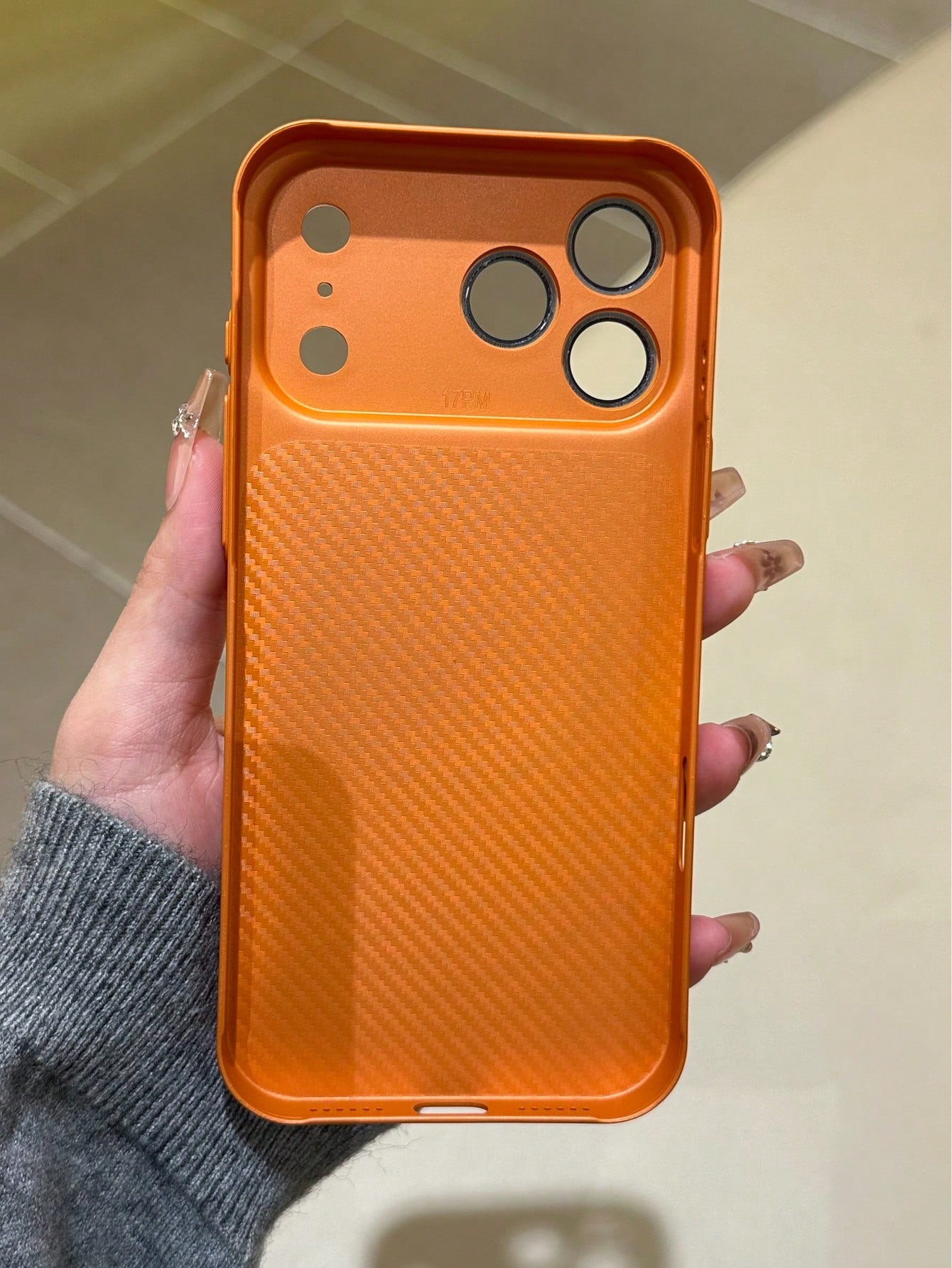 Coque de téléphone en cuir pu texturé litchi pour iphone_voghion.com