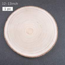 Rustic Natural Wood Slices With Bark, Round Wooden Disc Set For Table Decoration, 2PC / 4PC, Multiple Sizes - A - View 18