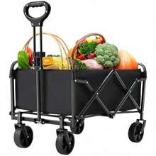 R-IWNG Carrito Pble con Ruedas Girias - Carga Máxima 150 Kg  Lateral Incluida Fácil de Pr para Mueres Adultas Portátil para Transportar Mercías Niños y Mascotas - 1 - Ver 8