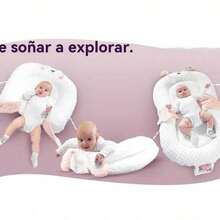 Nido Colecho Bebés Cuna Portátil Cama Con Cojín Antireflujo - Negro - Ver 2