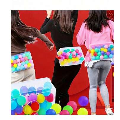 摇球游戏套装，摇球盒装游戏道具，趣味家庭游戏，室内外游戏，结婚纪念日派对用品，生日派对用品，夏季假日派对用品，主题派对装饰（球的颜色随机）