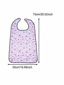 1pc Adult Bib For Women, Meal Protection Cover, Washable And Wipe-Clean, Adult Feeding Apron, Protective Clothing Cover - Multicolor - View 2