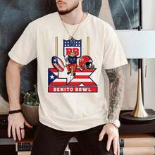 Benito Bowl TShirt 2026 Shirt Bad Game Day Bunny Shirt Superbowl Puerto Rico Fan Tee Badbunny HFBJ - 白色 9 - 查看 11