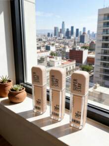 3 Piezas Corrector Líquido de Larga Duración, Cobertura Media a Alta, Fórmula Ligera - Carne - Ver 5