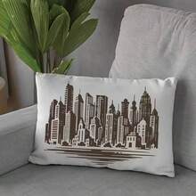 16 X 12 Inch Modern Skyscraper Paper Cutting Template, City Skyline Architecture Painting Template, Made Of Durable Plastic, Suitable For Architecture Art And Design - A - View 5