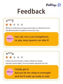 PinkSings 无绳直发梳，带液晶显示屏，温度可调，便携式迷你直发器，旅行必备，负离子热风梳，女士造型工具，防烫伤，陶瓷涂层 - 黑色 - 查看 12