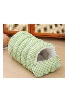 Enclosed Cat Bed, Warm Pet Nest For Small Dogs And Cats, Winter - Multicolor - View 6