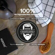 Crema para Barba MOPOYAT - ¡Refuerza el atractivo de tu barba! Nutre y fortalece la barba - Limpia profundamente - Crema para el crecimiento de la barba al 20 % - Sin alcohol - 1 pieza - Ver 4
