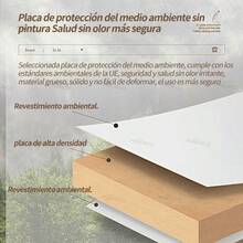Escritorio de computadora de oficina moderno, escritorio de computadora de oficina con 3 cajones, disponible para el trabajo de estudio - Negro - Ver 8