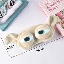 1pc Kids Cartoon Sleep Eye Mask, Plush Cute Sleeping Eye Cover, Relieve Eye Fatigue, Funny Adorable Eye Mask - Multicolor - View 6