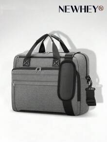 NEWHEY 15.6英寸笔记本电脑包，公文包，防水电脑包，单肩斜挎包，男士商务/办公/工作包 - 彩色 - 查看 9