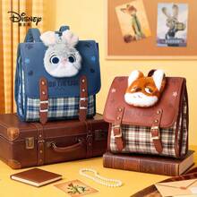 Disney Mochila escolar con licencia oficial de Zootopia, nueva mochila de viaje ligera de estilo británico para exteriores - A - Ver 9