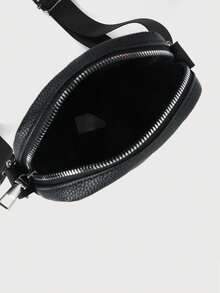 New Men's Bag, Casual Versatile, Universal Shoulder Sling Crossbody Backpack, Travel Storage Bag, Printed Retro Spring Bag, Stationery Shoulder Bag, Men's Gift Shoulder Bag, Mini Bag, Small Bag, Wallet, Office Bag, Shoulder Bag, Men's Side Bag, Camera Bag, Holiday Bag New Men's Bags, Casual Multi-Purpose, Universal Shoulder Sling Crossbody Backpack, Travel Storage Bag - Black - View 8