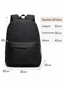 Unisex Reinforced Spacious Printed School Backpack - Blanco - Ver 2